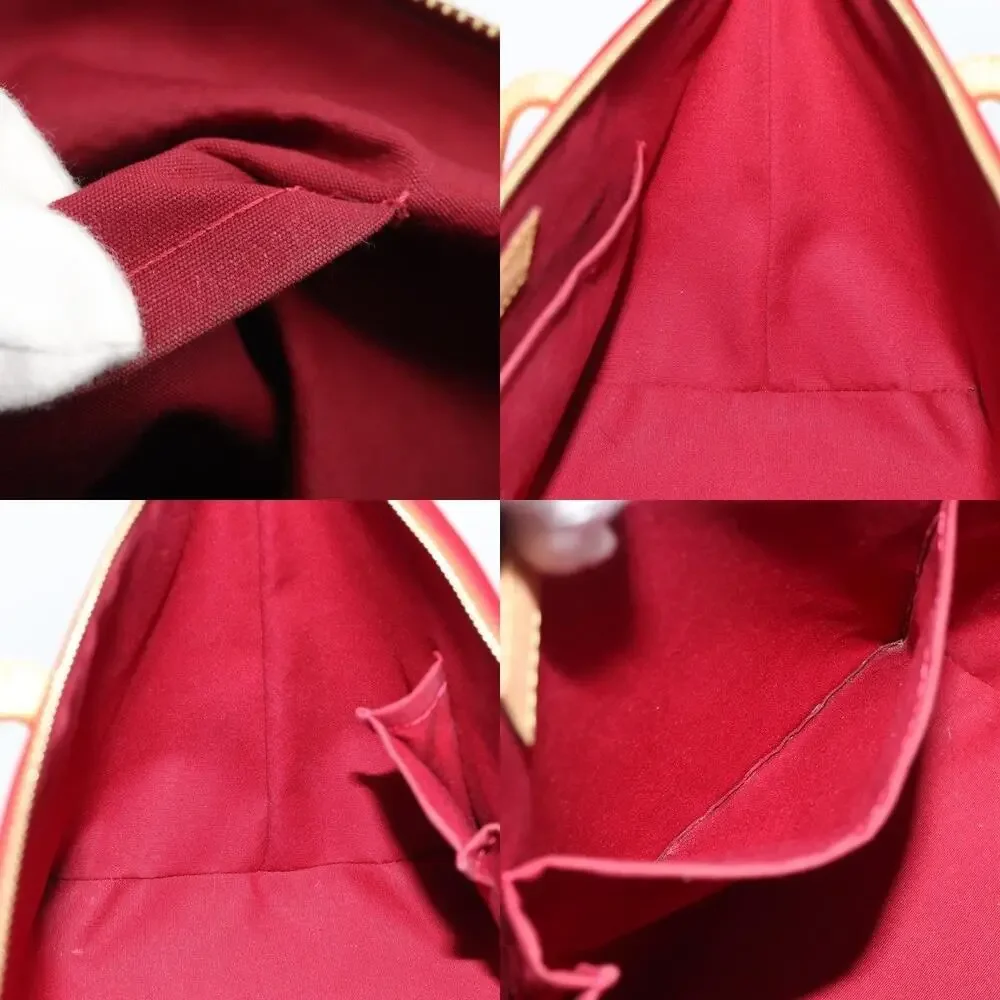 Louis Vuitton Monogram Vernis Bellevue PM Handbag Red